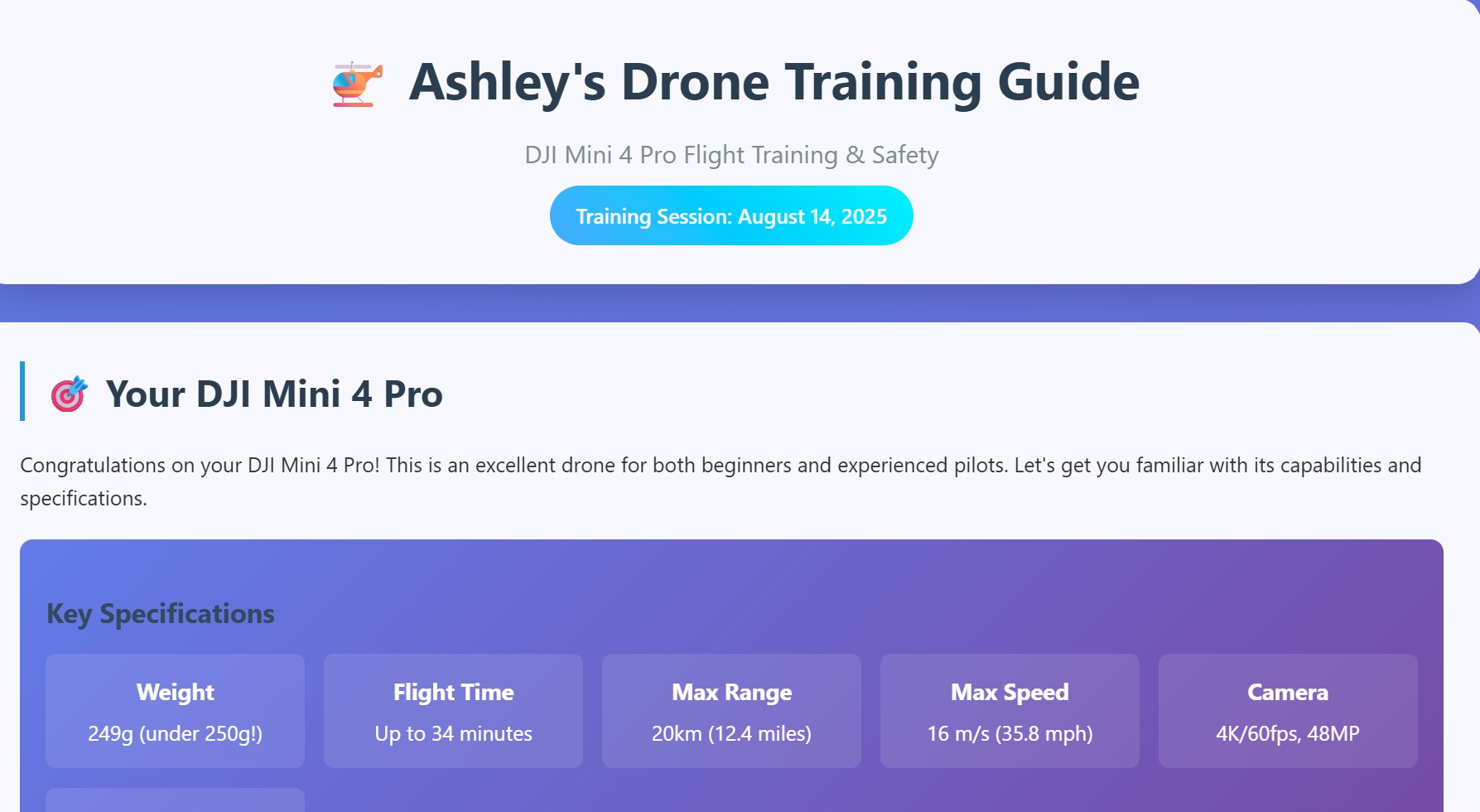 Preview for Training Ashley