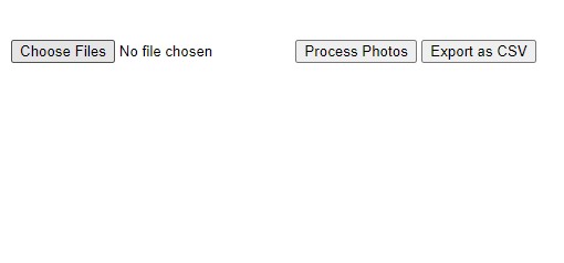 Preview for Photo to CSV