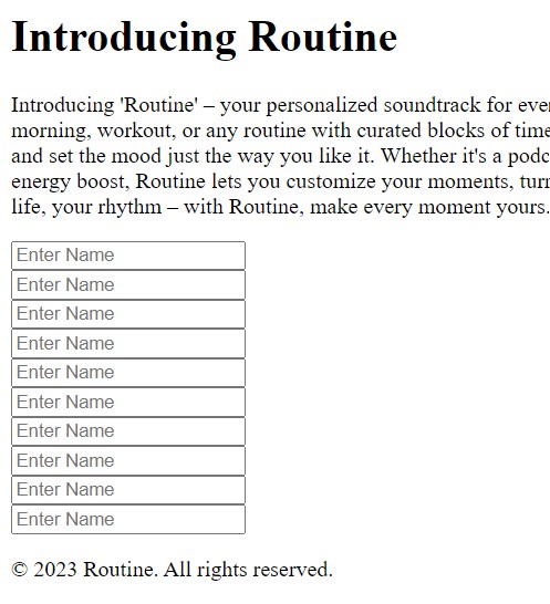 Preview for Routine Tool