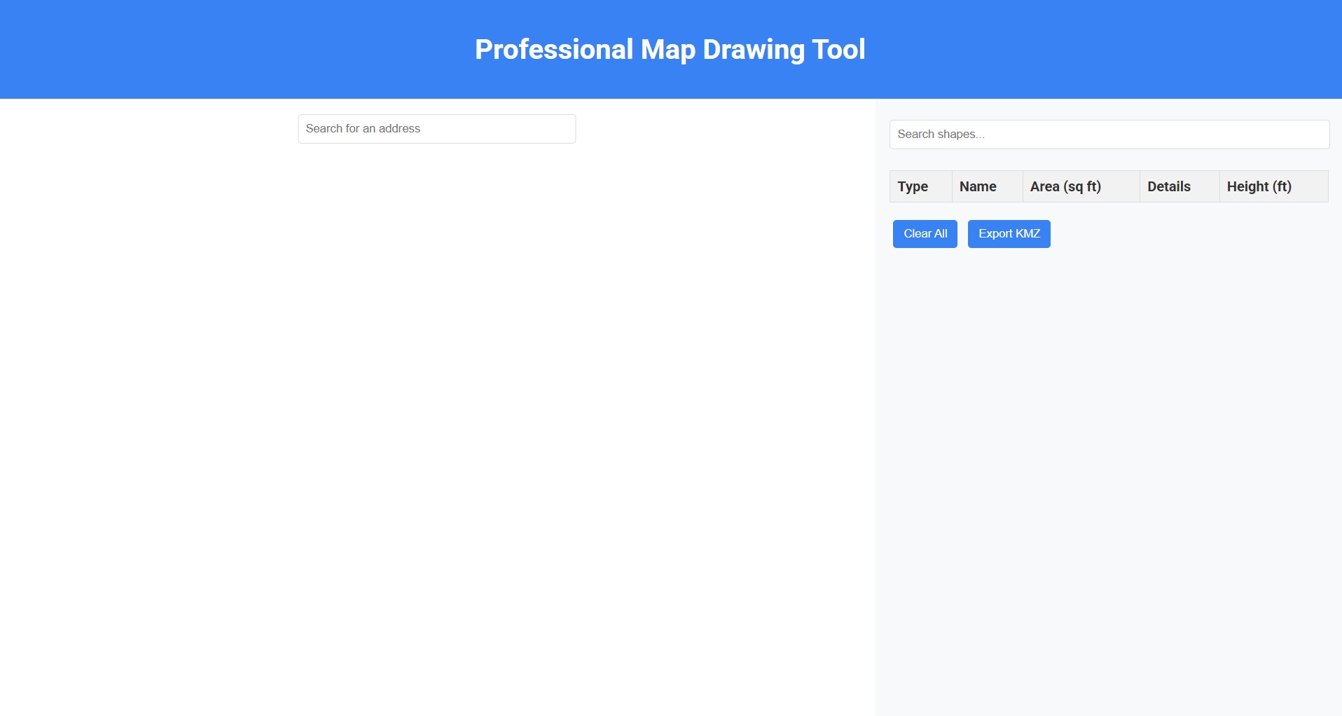 Preview for Shapes to KMZ