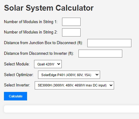 Preview for Wire Calcs